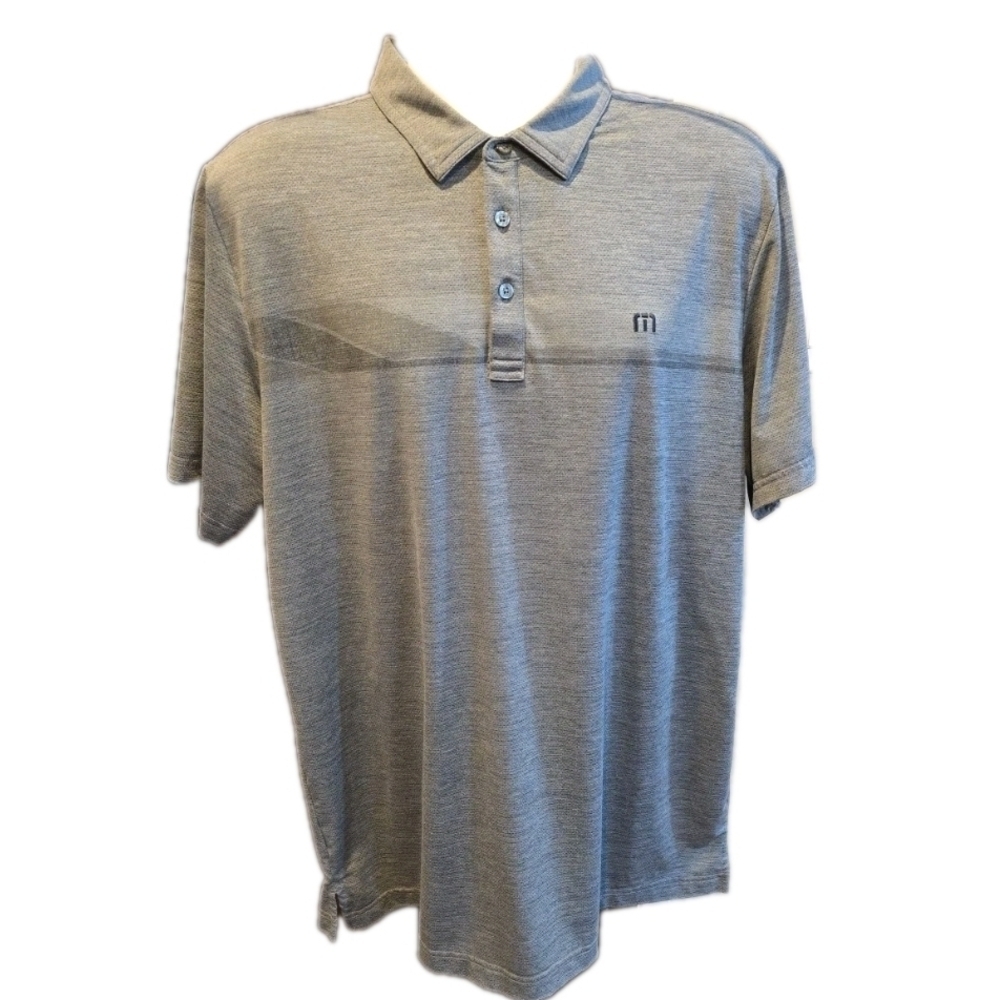262. Travis Mathew Light Gray Polo Shirt